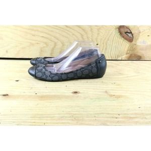 Coach Black and Gray Signature Loafers